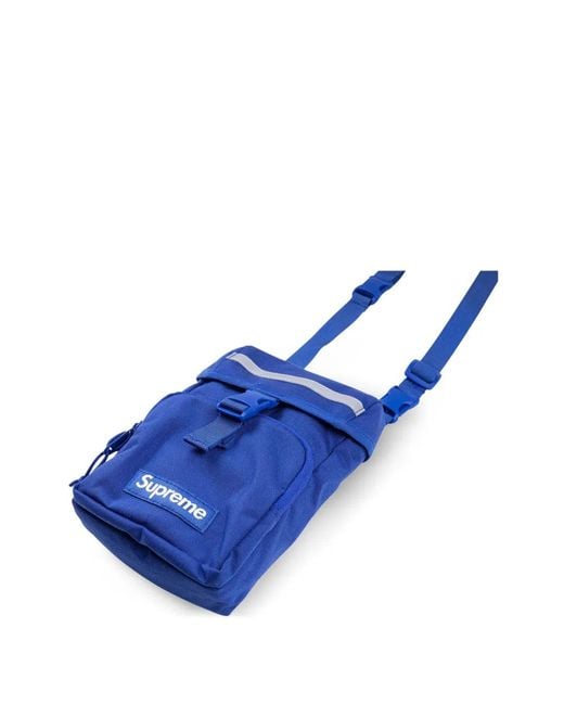 Supreme Blue Logo-Patch Camera Bag for men