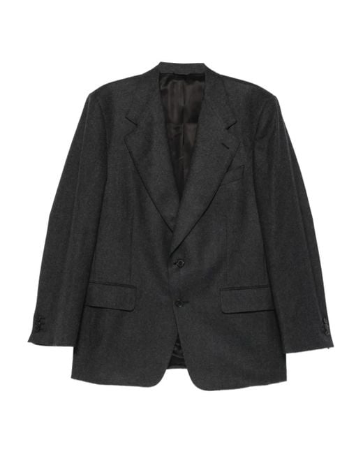 Husbands Black Flap-Pockets Blazer for men