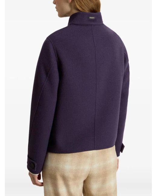 Woolrich Blue Double Flap-Pocket Jacket