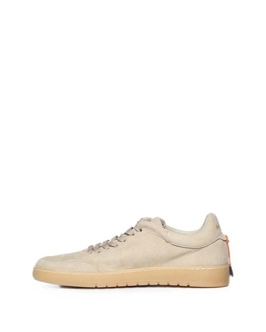 Baracuta White Perforated-Toe Sneakers for men