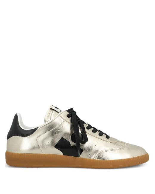 Isabel Marant Metallic Sneakers Aus Leder