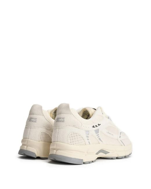 The Mercer Brand White The Re-Run Panelled Sneakers