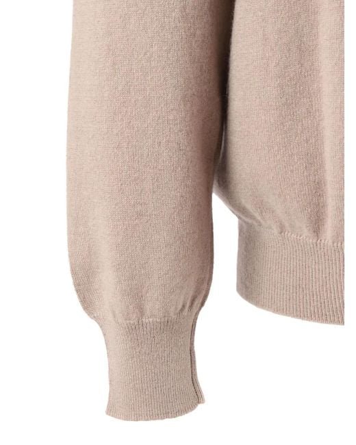 Fedeli Natural Crew-Neck Sweater for men