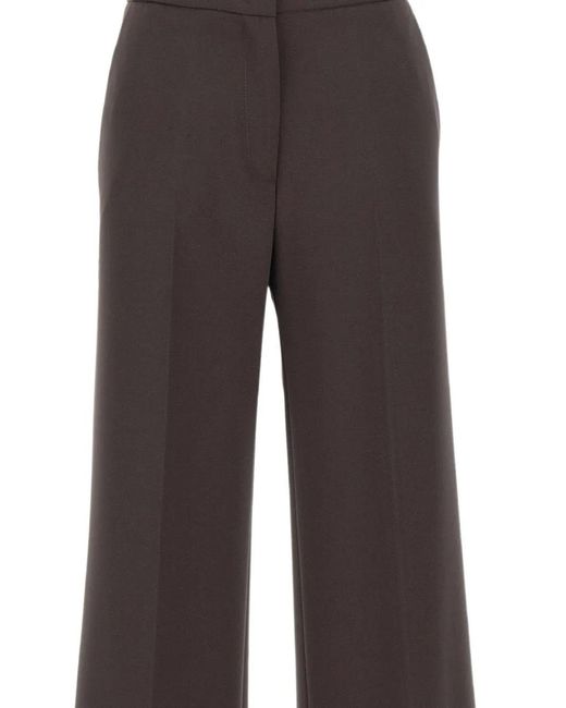Kaos Brown High-Waisted Palazzo Pants
