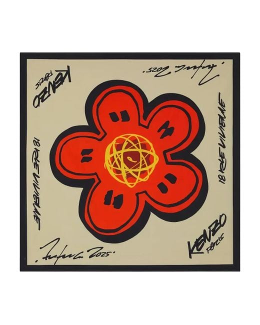 KENZO Red X Futura 2000 Bandana for men