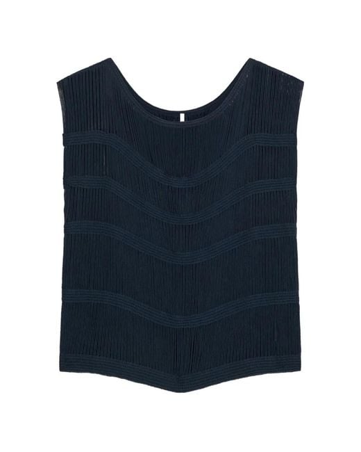 Liviana Conti Blue Julieta Wave Top