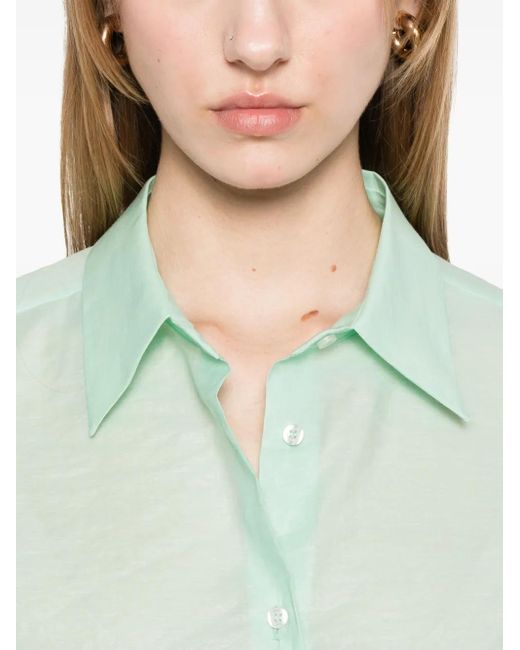 Manuel Ritz Green Sheer Shirt