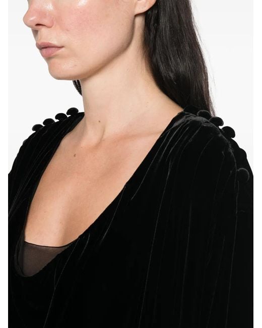 The Row Black Esteban Blouse