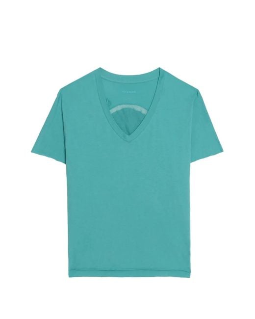 Zadig & Voltaire Blue Tommer Short-Sleeves T-Shirt