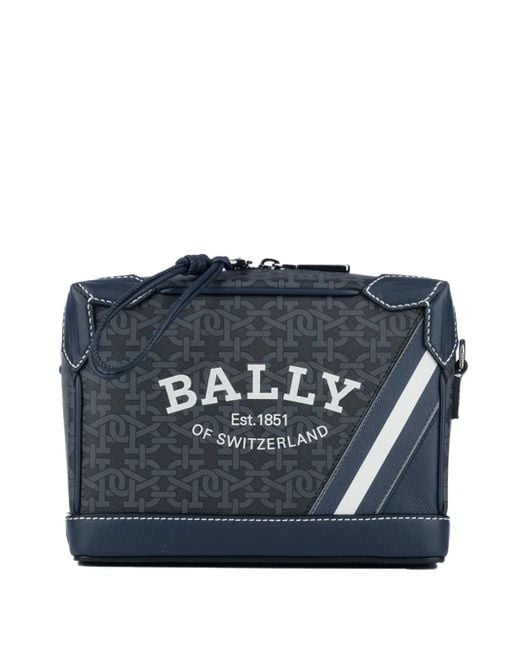 Bally Blue Leather Shoulder Bag for men