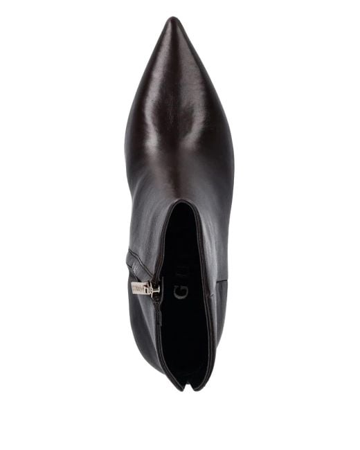 Guess Black 5Mm Halisa Leather Ankle Boots