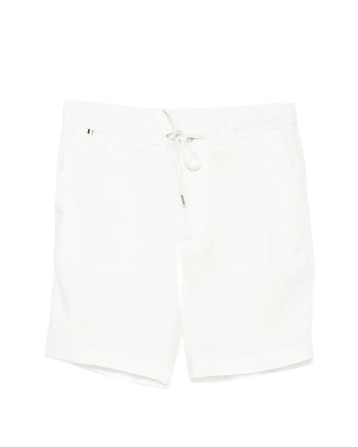 Boss White Kane Shorts for men