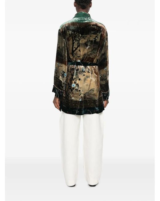Pierre Louis Mascia Black Kanada Belted Coat