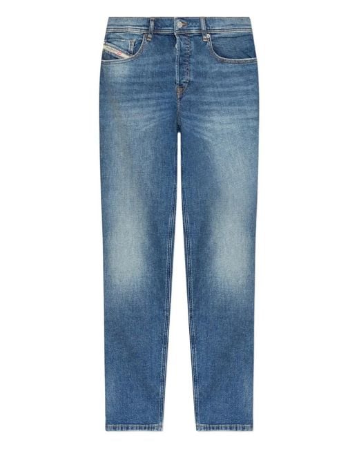 DIESEL Blue D-Finitive 0Bebd Straight-Leg Jeans for men