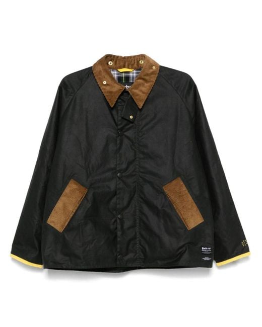 Barbour X Flower Mountain Transport Jacket in Black for Men