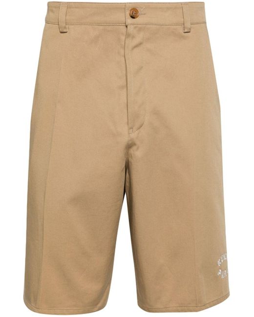 KENZO Natural Beige Cotton Shorts for men