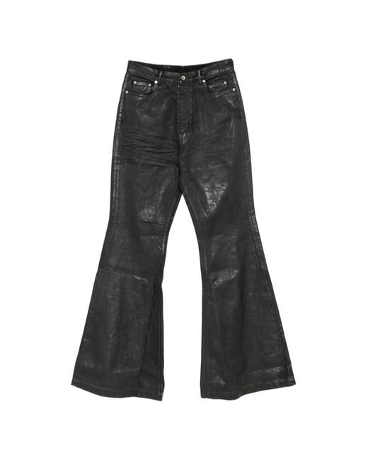 Rick Owens Gray Bolan Flared Jeans for men