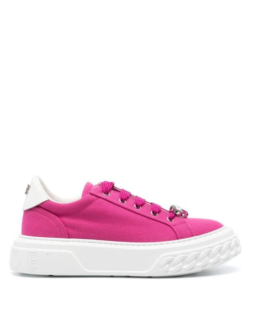 Casadei Pink Off Road Queen Bee Sneakers