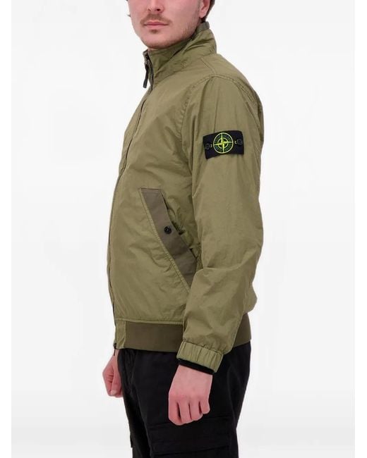 Stone Island Green 4100111 Crinkle Reps Ny Jacket for men
