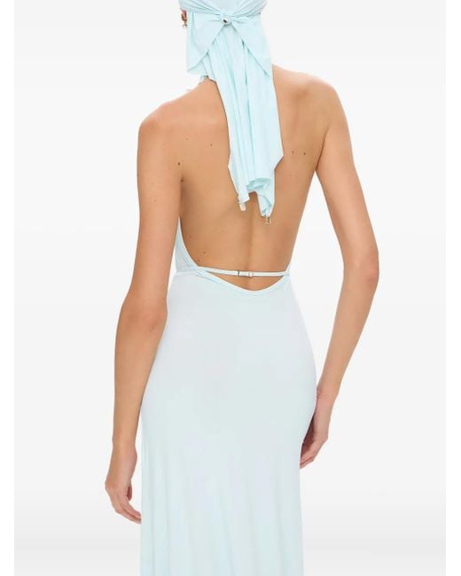 Korobeynikov Blue Head Scarf