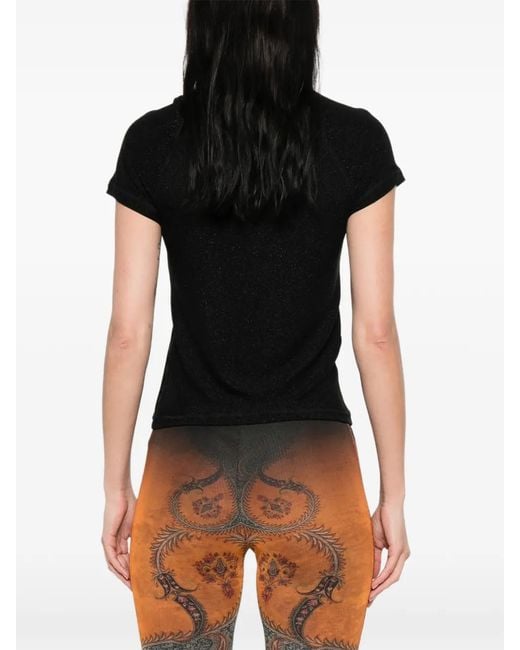 OTTOLINGER Black Round-Neck T-Shirt