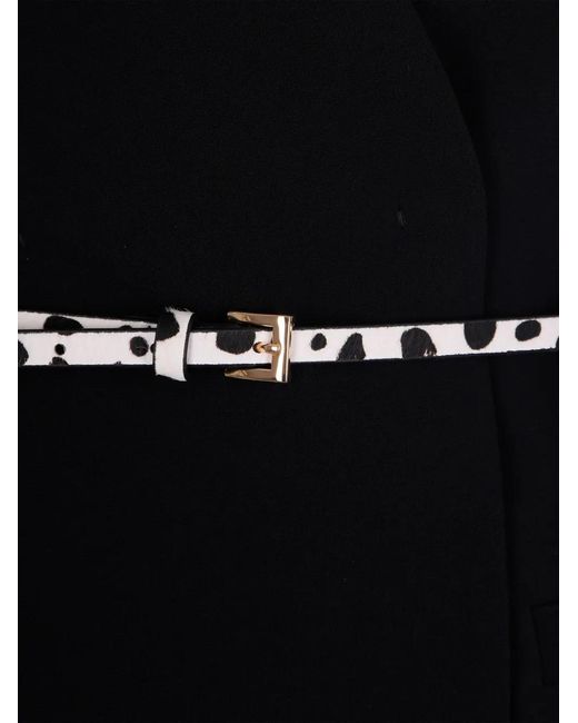 Max Mara Black Belted Fitted Jacket