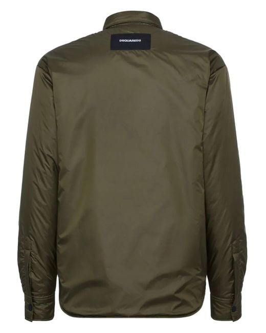 DSquared² Green Padded Shirt for men