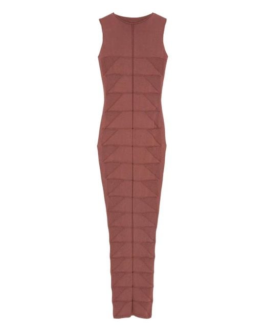 Robe Mi-Longue À Design Sans Manches Rick Owens en coloris Red