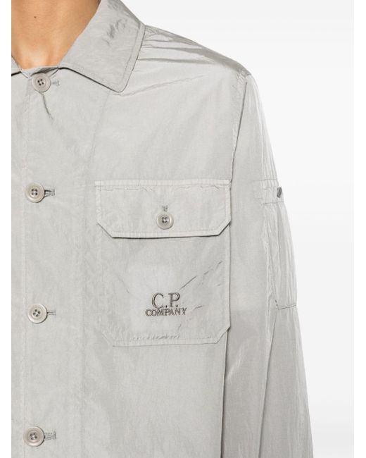 C P Company Gray Pocket Detail Jacket for men