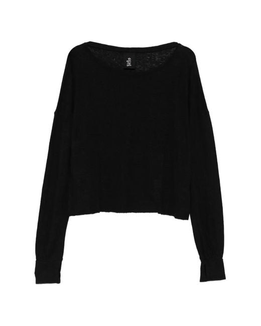 Thom Krom Black Pull À Bords Francs