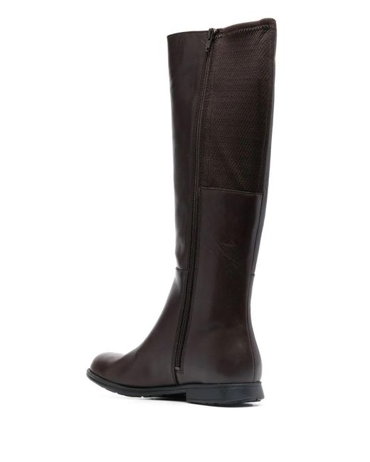 Camper Black Mil Knee-Length Boots