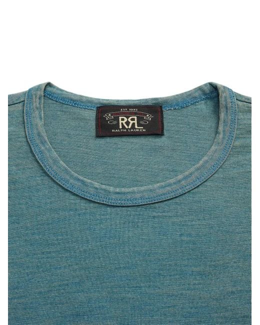 メンズ RRL スラブ Tシャツ Blue