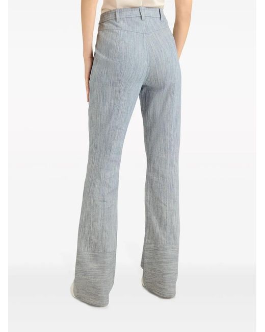 Cinq À Sept Blue Evelyn High-Rise Flared Jeans