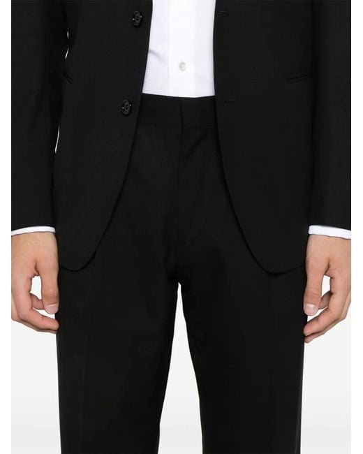 Lardini Black Single-Breasted Suit for men