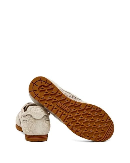 Autry White Windspin Mesh Panelling Suede Sneakers