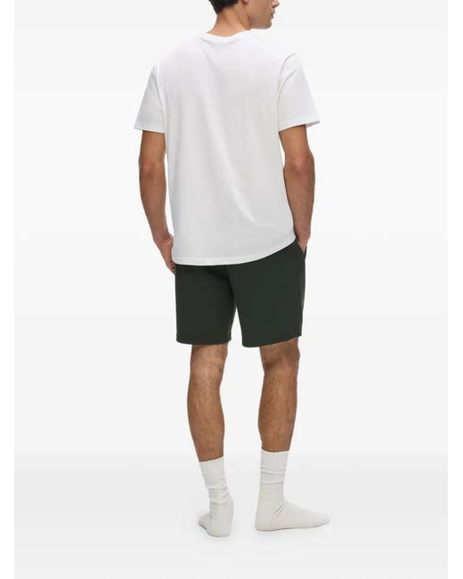 Karl Lagerfeld Green Rue St-Guillaume Logo-Print Shorts for men