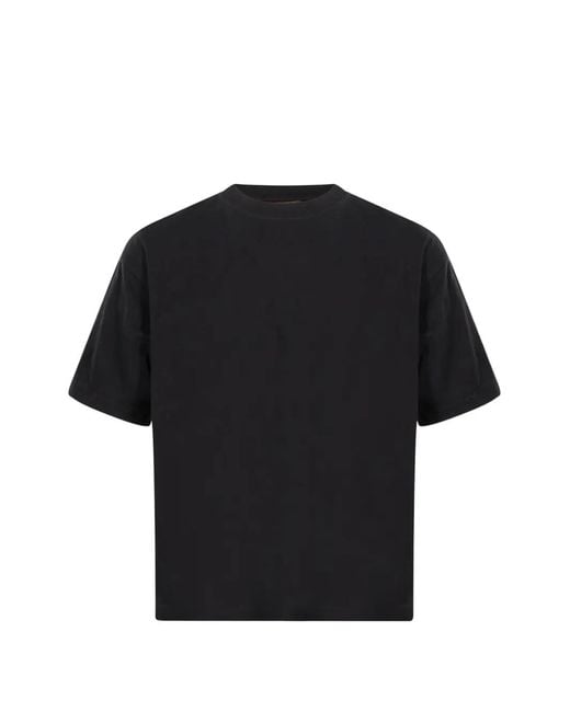 YMC Black Crew-Neck Short-Sleeve T-Shirt for men