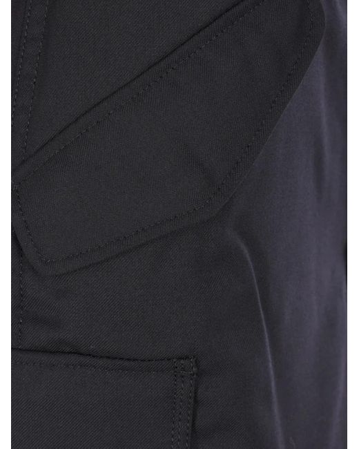 Junya Watanabe Blue Wool-Blend Cargo Pants
