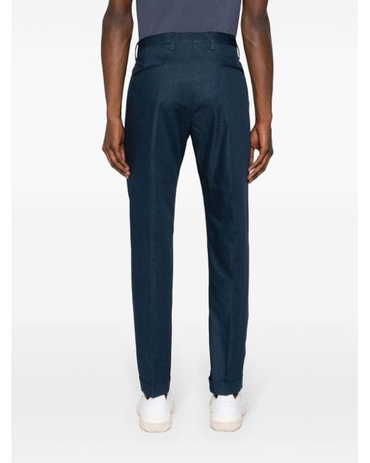 Briglia 1949 Blue Mid-rise Cotton Chino Trousers for men