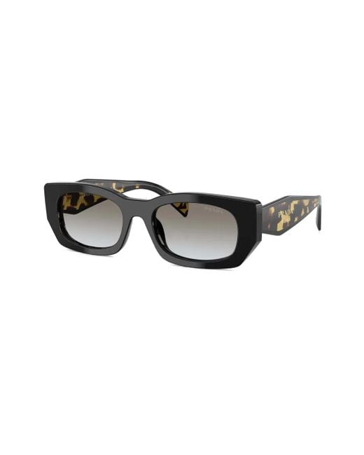 Prada Black Tortoiseshell-Effect Sunglasses
