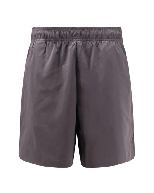 Stone Island Gray L100005 Recycled Stretch Nylon Tela_S.I. Stellina Shorts for men