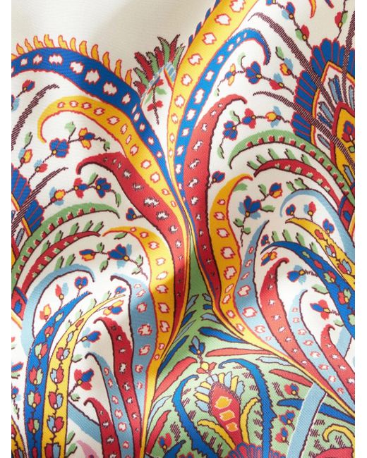 Etro ペイズリー ドレス White