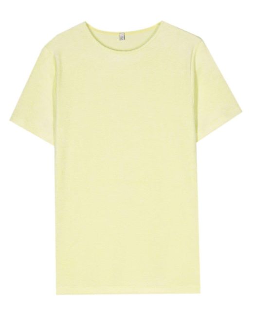 Baserange Yellow T-Shirt mit Frottee-Finish