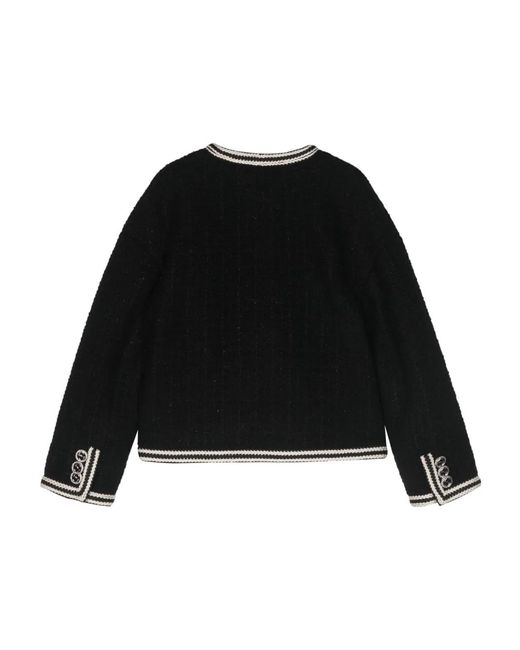 Gucci Black Bouclé Tweed Wool Jacket