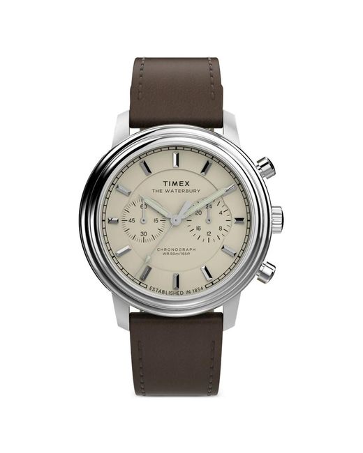 Timex Gray Waterbury Metropolitan Chronograph 41Mm Watch for men