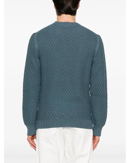 Pull En Coton Canali pour homme en coloris Blue