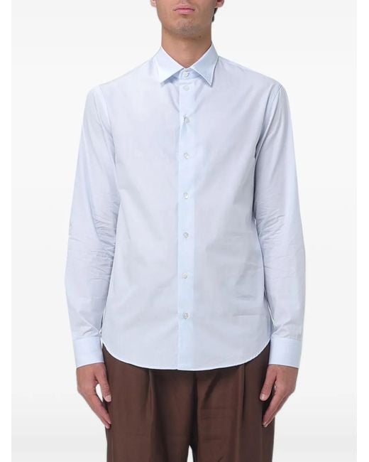 Emporio Armani White Cotton Shirt for men
