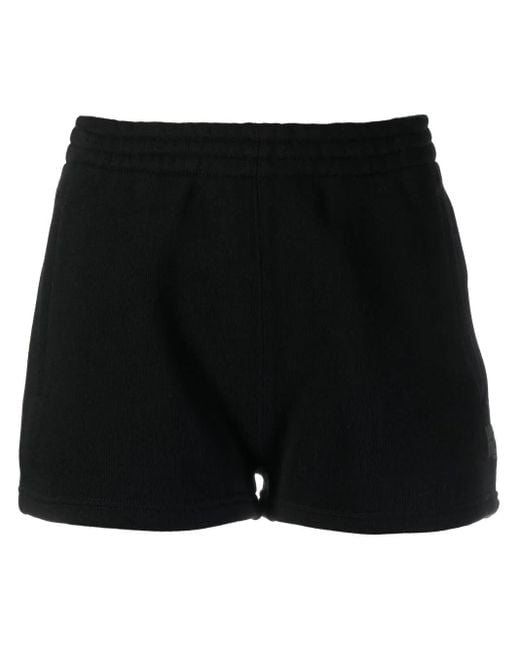 Alexander Wang Black Logo-Embroidered Track Shorts