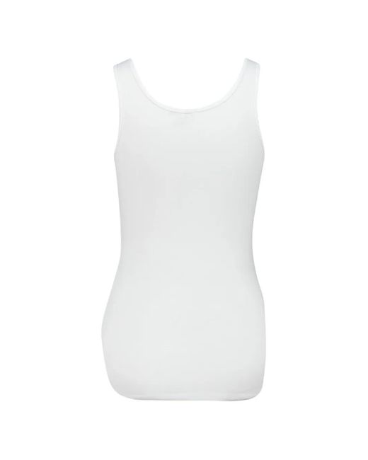 James Perse White Scoop-Neck Tank Top