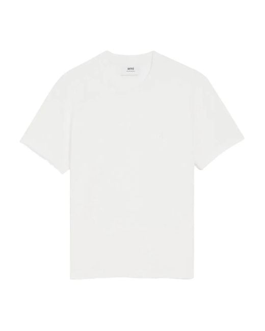 AMI White Organic Cotton Ami De Coeur T-Shirt